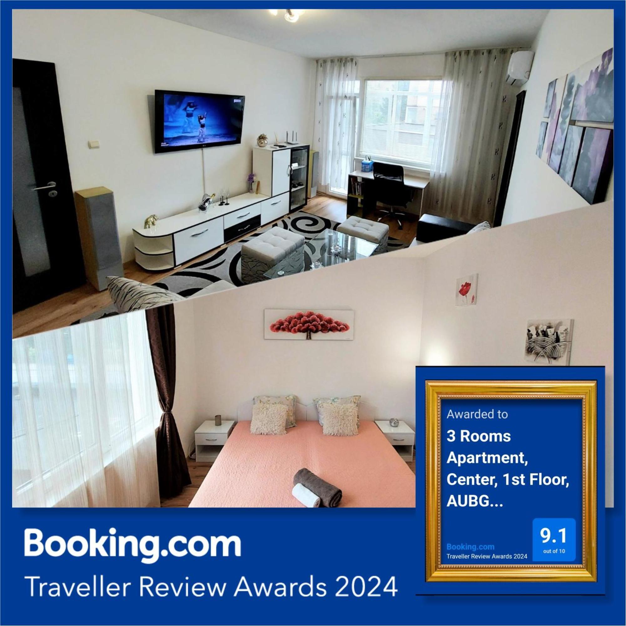 בלאגובגראד 3 Rooms Apartment, Top Center, 1St Floor, Aubg, Free Parking, Pc I5 Ssd, 3 Led Tvs 200 Channels, Wifi, Terrace, Easy-Late Check-In, Stay Before Greece מראה חיצוני תמונה
